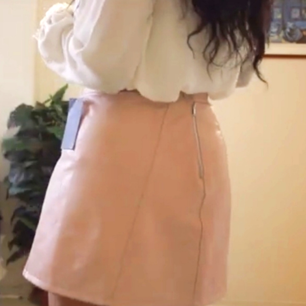 Faux Leather Mini Skirt